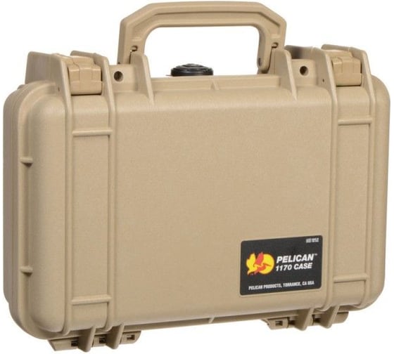 Защитный кейс Pelican 1170 песочный, с поропластом 1170-000-190E