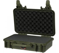 Защитный кейс Pelican 1170 зеленый, с поропластом 1170-000-130E