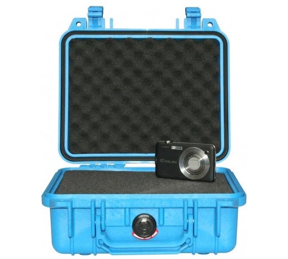 Защитный кейс Pelican 1200 синий, с поропластом 1200-000-120E