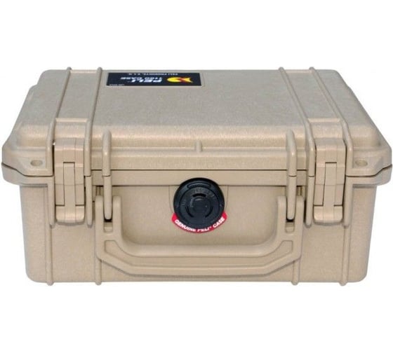 Защитный кейс Pelican 1150 песочный, с поропластом 1150-000-190E