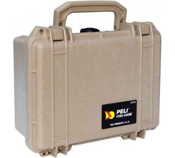 Защитный кейс Pelican 1150 песочный, с поропластом 1150-000-190E