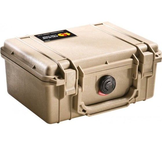 Защитный кейс Pelican 1150 песочный, с поропластом 1150-000-190E