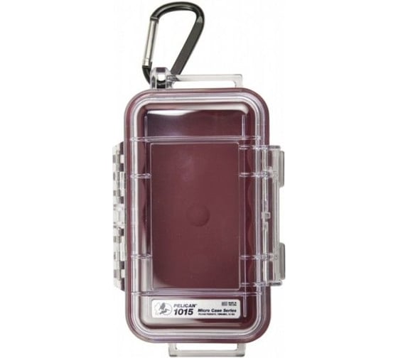 Защитный кейс Pelican 1015 красный, с прозрачной крышкой 1015-008-100E