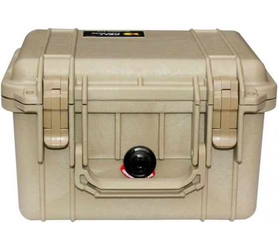 Защитный кейс Pelican 1300 песочный, с поропластом 1300-000-190E