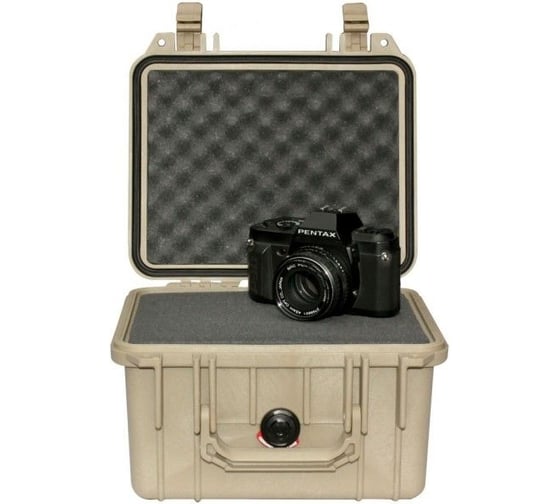 Защитный кейс Pelican 1300 песочный, с поропластом 1300-000-190E