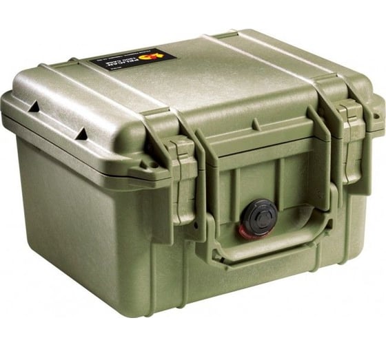 Защитный кейс Pelican 1300 зеленый, пустой 1300-001-130E