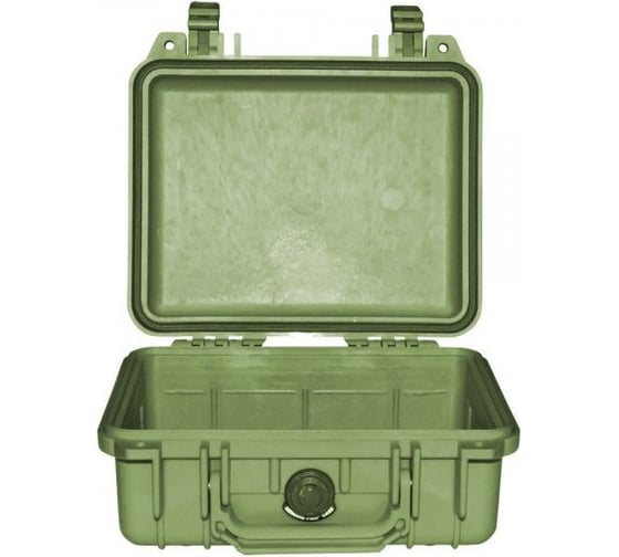 Защитный кейс Pelican 1200 зеленый, пустой 1200-001-130E