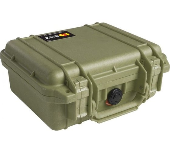 Защитный кейс Pelican 1200 зеленый, пустой 1200-001-130E