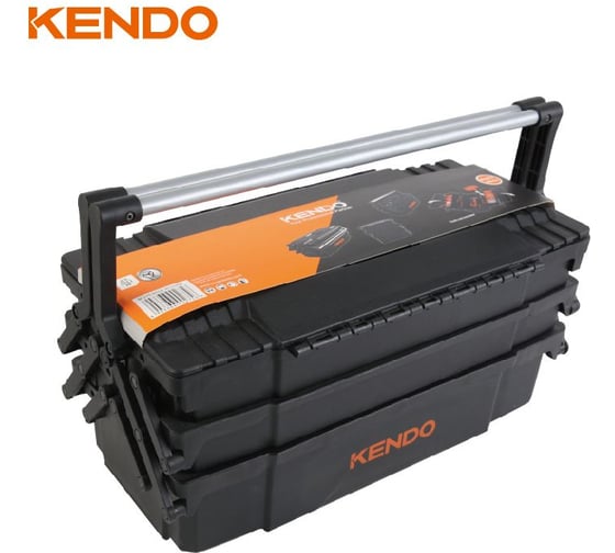 Ящик для инструментов KENDO 5 лотков, 465x229x209 мм 90275