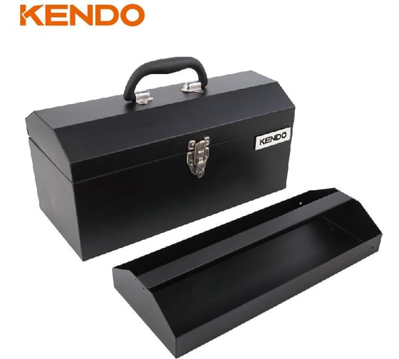 Металлический ящик для инструментов KENDO 410x180x195 мм 90281
