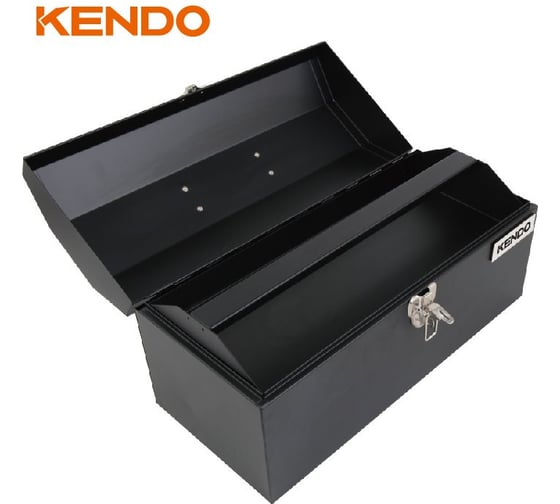 Металлический ящик для инструментов KENDO 410x180x195 мм 90281