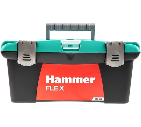 Ящик для инструментов HAMMER Flex 235-018 16 с морозостойким замком, органайзер 400х250х180 538351