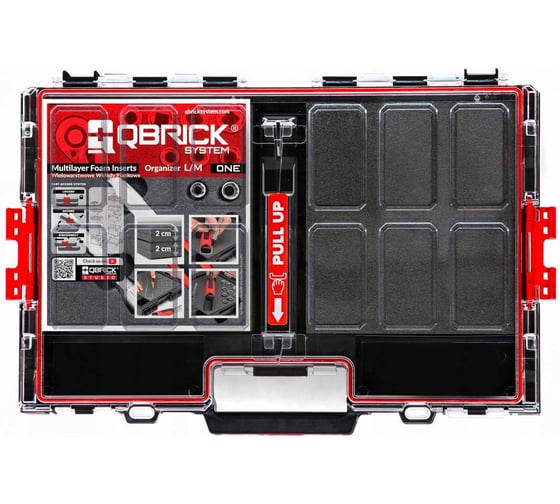 Органайзер для инструментов с пенопластовой вставкой QBRICK System ONE Organizer L 2.0 Multilayer Foam Inserts 2631-35