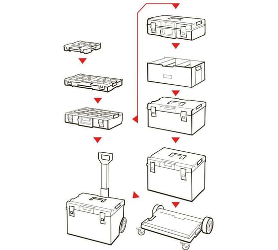 Органайзер для инструментов с пенопластовой вставкой QBRICK System ONE Organizer L 2.0 Multilayer Foam Inserts 2631-35