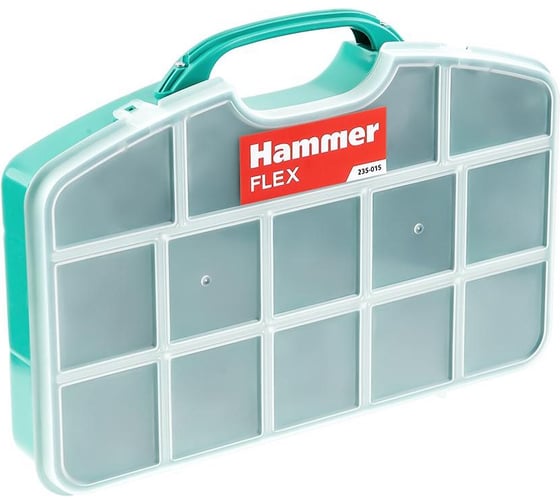 Органайзер HAMMER Flex 235-015 13 ячеек с разделителями 360*250*60 538063