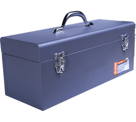 Ящик для инструментов HARDEN металлический с металлической фурнитурой, 430X180X190 520102