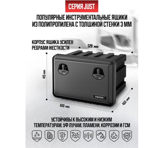 Инструментальный ящик DAKEN Just 600 81104 - выгодная цена, отзывы