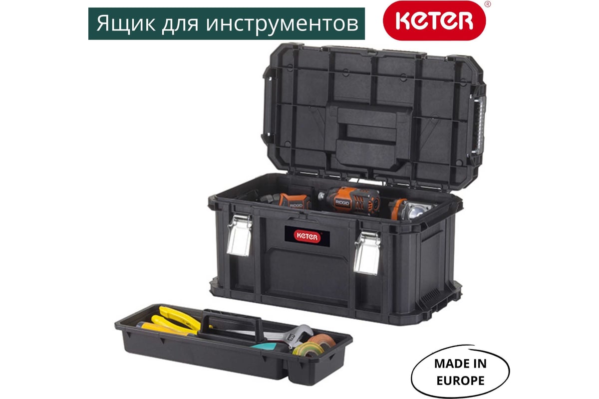 Keter tool deals box with wheels