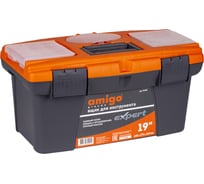 Ящик для инструмента AMIGO пластиковый, 19", 49х27,5х24 см 74781