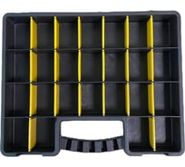 Органайзер Jetservice 407x340x60 мм, черно-желтый, с разделителями, 25 ячеек JS40760