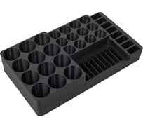 Органайзер бокс для батареек и аккумуляторов Saros Polymer 12шт AA, 12шт ААА, 9шт CR2032, 8шт LR44, XL, цвет Черный, 92009