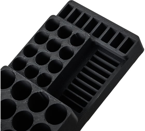 Органайзер бокс для батареек и аккумуляторов Saros Polymer 12шт AA, 12шт ААА, 9шт CR2032, 8шт LR44, XL, цвет Черный, 92009