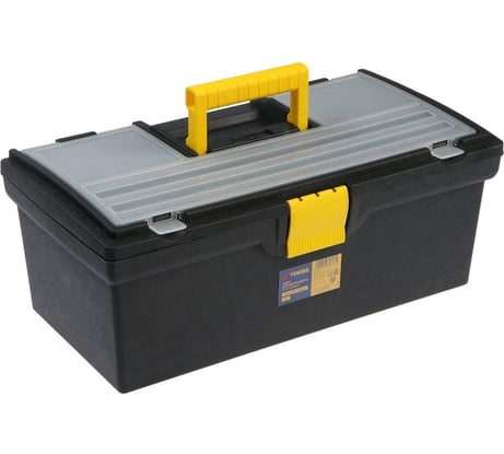 Ящик для инструмента TUNDRA 16", 40.5х21.5х16 см, пластиковый, органайзер, защелка 5664623