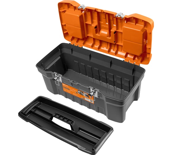 Ящик для инструментов TDM ELECTRIC Рубин ТЕХНИК-22 56х28х24 см, металлические замки, два органайзера SQ1032-0203