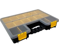 Органайзер 355*260*60мм черно-желтый с разделителями 16 ячеек 12 лотков Jetservice JS355-16