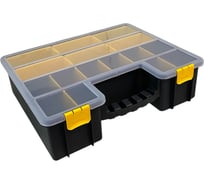 Органайзер 407*340*112 мм черно-желтый с разделителями 22 ячейки 6 глубоких лотков Jetservice JS407-22