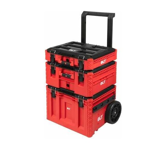 Система хранения инструментов №1 DLT серия RED PRO (кейс №5, кейс №4, кейс-тележка №2) 4050 1