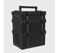 Комплект 3 кейса + тележка для инструментов DGCASE PROTOOLS STACK черный, 390х320х500 PTSET-B