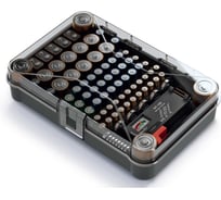 Органайзер Kistenberg Battery Box, пластиковый с тестером для батареек KBBT