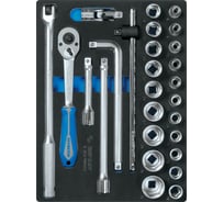 Ложемент KING TONY для набора торцевых головок 1/2" с принадлежностями 9-4527MRV02, 859452732B02