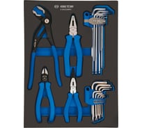 Ложемент KING TONY для набора пассатижей, шестигранников и TORX Г-образных 9-90222MRV 85823032B