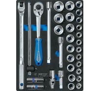 Ложемент KING TONY для набора торцевых головок 1/2" с принадлежностями 9-4333MRV04, 85820132B04