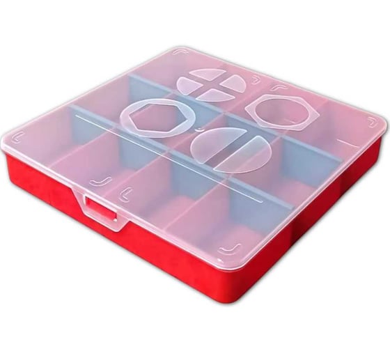 Органайзер для хранения метизов универсальный 23 БОЛТА 20х20 см, 1 шт короб2020ф1 1