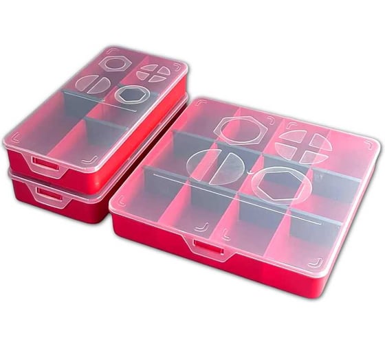 Набор органайзеров для хранения 23 БОЛТА 20х10(2шт),20х20(1 шт) короб2010-2020ф3 1