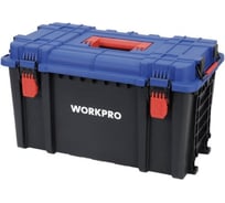 Пластиковый ящик с крышкой WORKPRO (560х340х330, полипропилен, нагрузка 25кг) WP283031