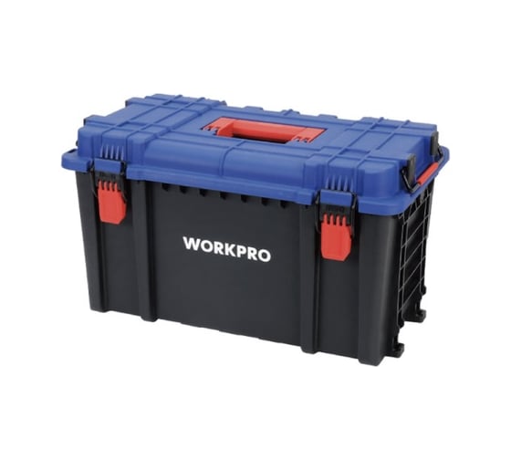 Пластиковый ящик с крышкой WORKPRO (560х340х330, полипропилен, нагрузка 25кг) WP283031 1