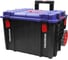 Тележка с пластиковым ящиком с крышкой WORKPRO (560х442х500, полипропилен, нагрузка 25 кг) WP283032 1