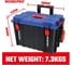 Тележка с пластиковым ящиком с крышкой WORKPRO (560х442х500, полипропилен, нагрузка 25 кг) WP283032 3