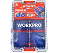 Органайзер системы хранения WORKPRO PRO РТА-M соединяющийся (240x165x45мм, прозрачная крышка из поликарбоната) WP409051