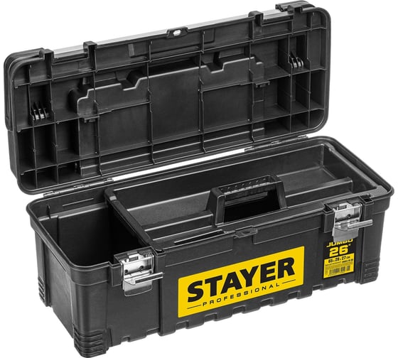 Ящик для инструмента STAYER JUMBO-26 пластиковый 38003-26_z01