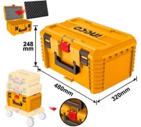 Ящик для инструмента штабелируемый INGCO 480х320х248 мм (2) PBXS103