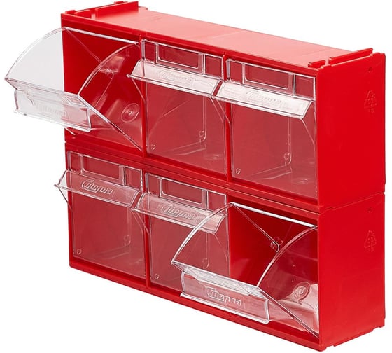 Комплект органайзеров Стелла-техникс тремя откидными ячейками, F-300-3-K2