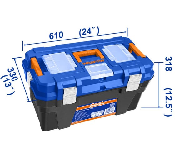 Ящик для инструмента WADFOW 610х330х318 мм, 22 кг WTB3324