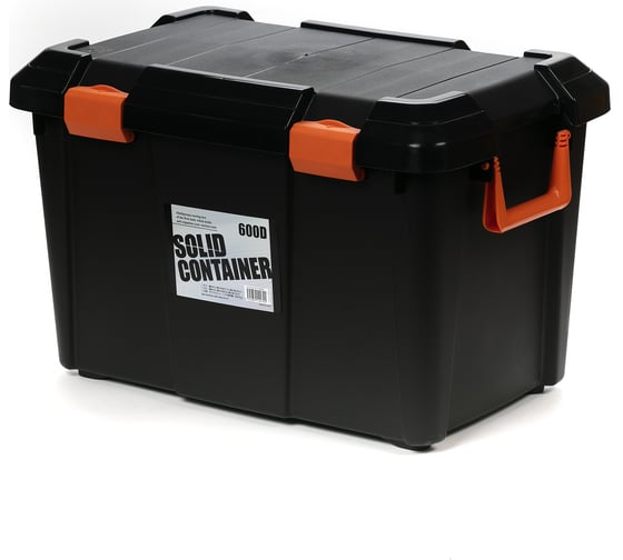 Экспедиционный ящик IRIS OHYAMA HD BOX SOLID CONTAINER чёрный, 45 литров 60x37,5x38 см SC600D 1