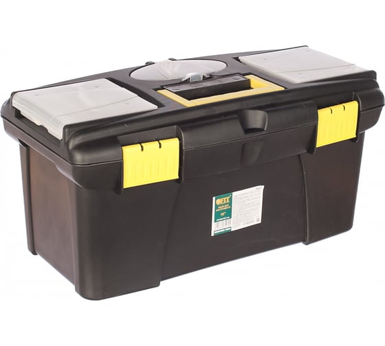 Ящик пластиковый для инструмента 16" (410х220х195 мм) FIT 65572