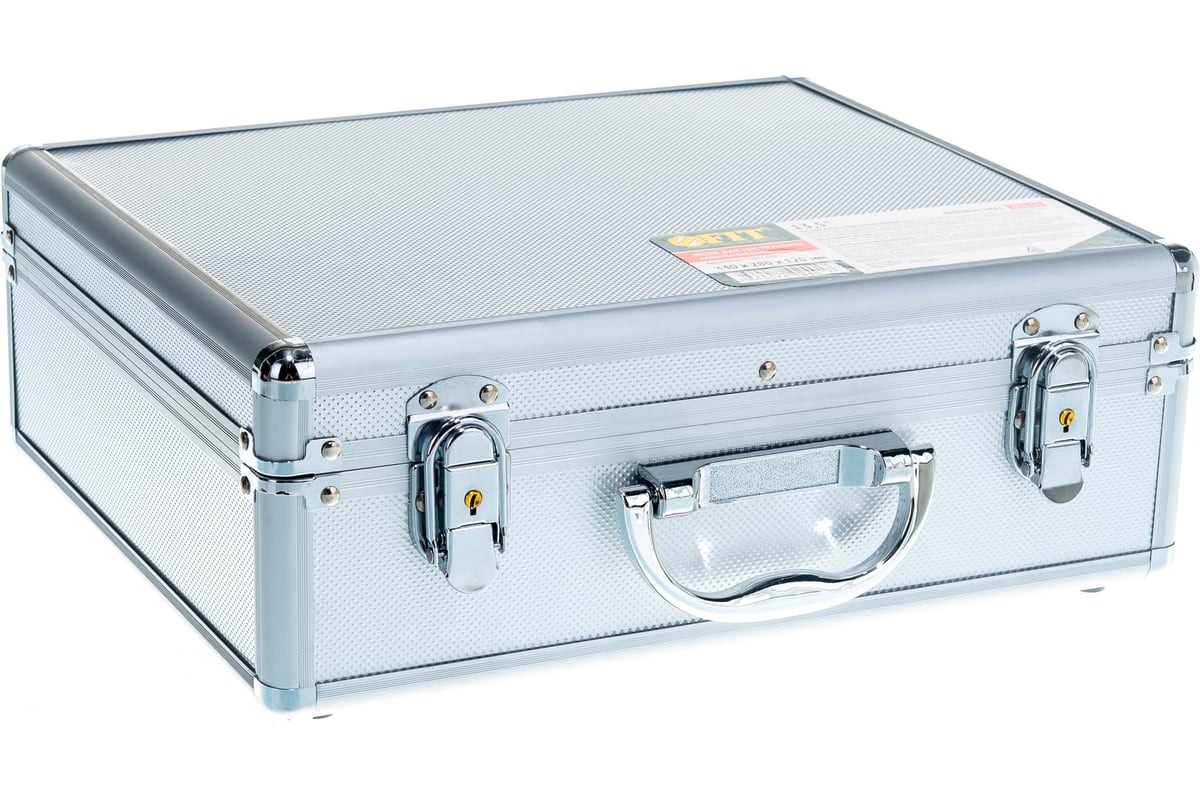 Ящик-чемодан алюминиевый для инструмента (340x280x120 мм) FIT 65610 в .